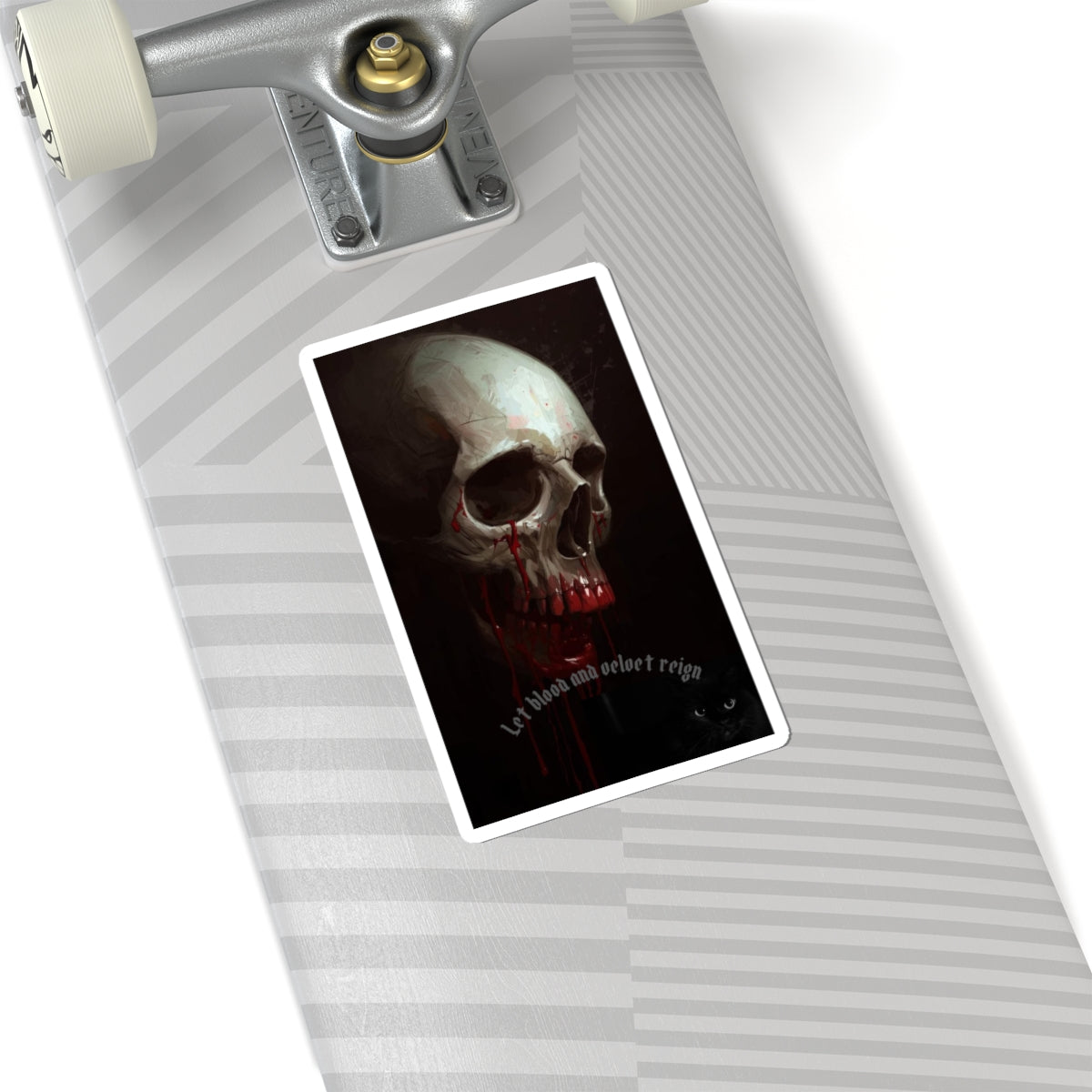 Let Blood & Velvet Reign Skull Sticker