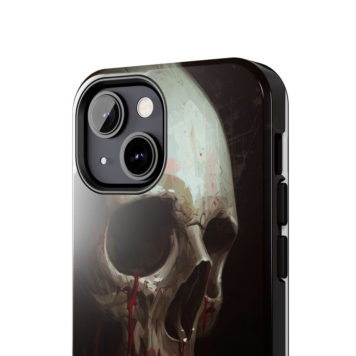 Skull Phone Case — 'Let Blood and Velvet Reign' Gothic Tough Protective Cover