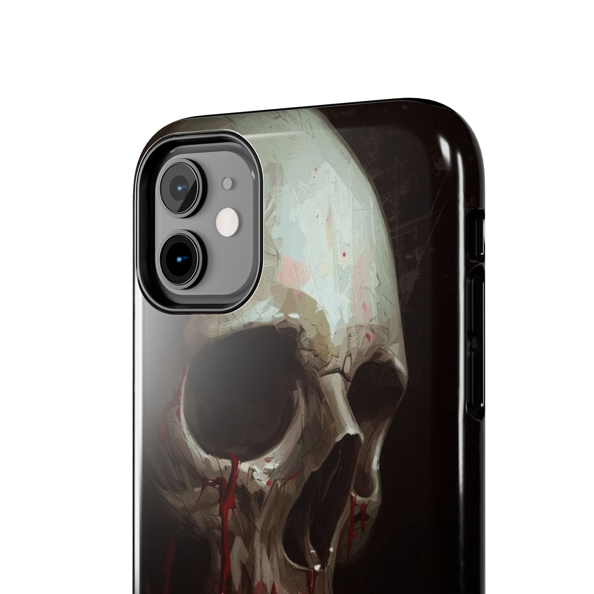 Skull Phone Case — 'Let Blood and Velvet Reign' Gothic Tough Protective Cover