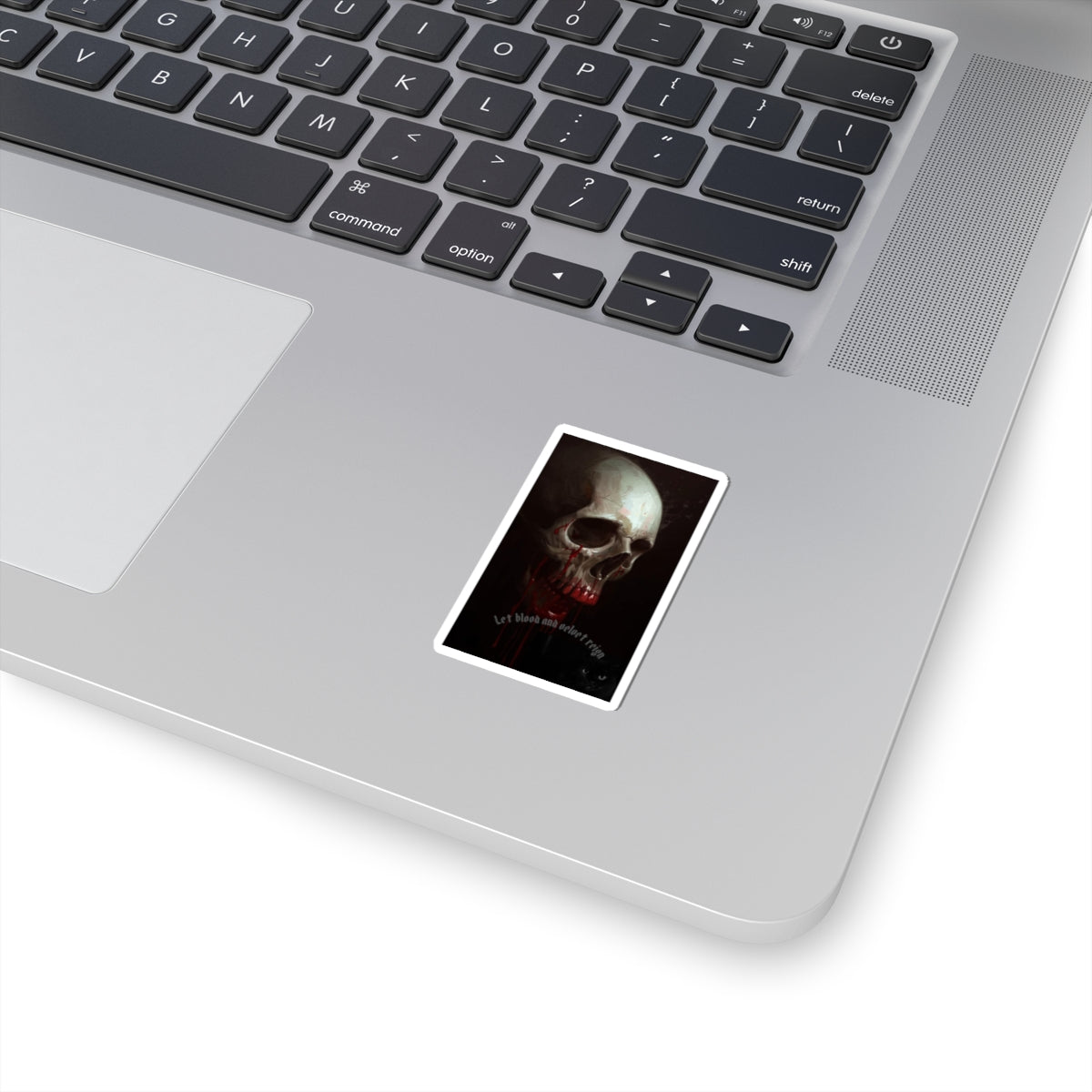 Let Blood & Velvet Reign Skull Sticker