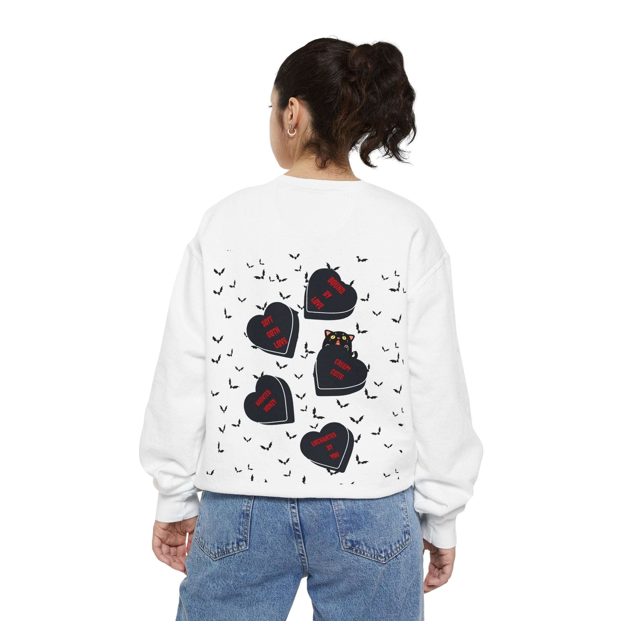 Emo Gothic Valentines Gift | Spooky Sweatshirt