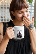 'Goth babes Only' Witch Ceramic Mug — Cute Gothic Valentines Coffee Cup (11oz & 15oz)