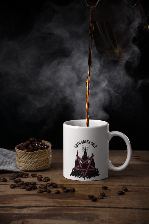 'Goth babes Only' Witch Ceramic Mug