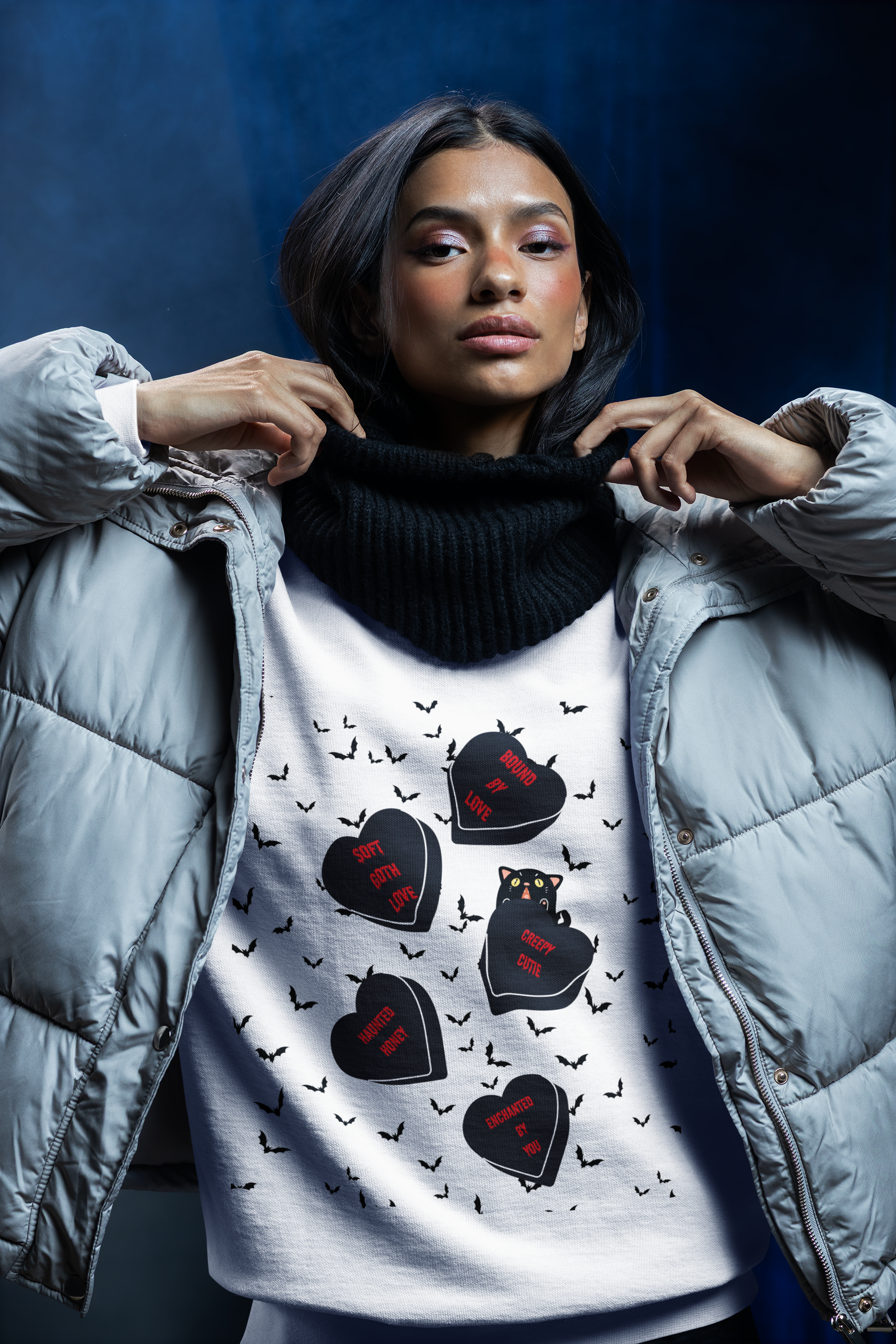 Emo Gothic Valentines Gift | Spooky Sweatshirt