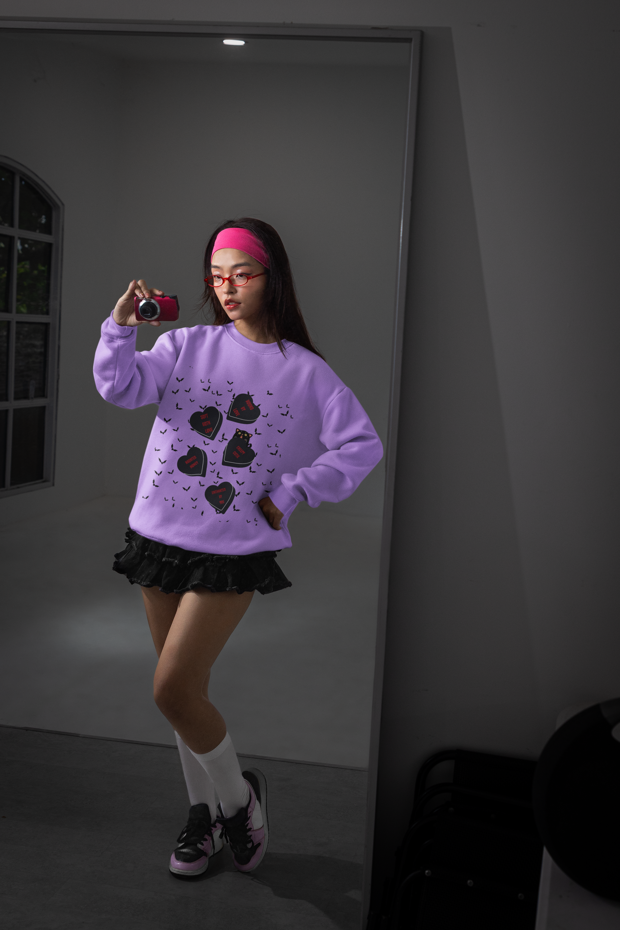 Emo Gothic Valentines Gift | Spooky Sweatshirt