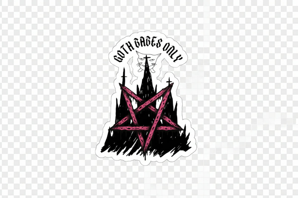 "Goth Babes Only" Sticker