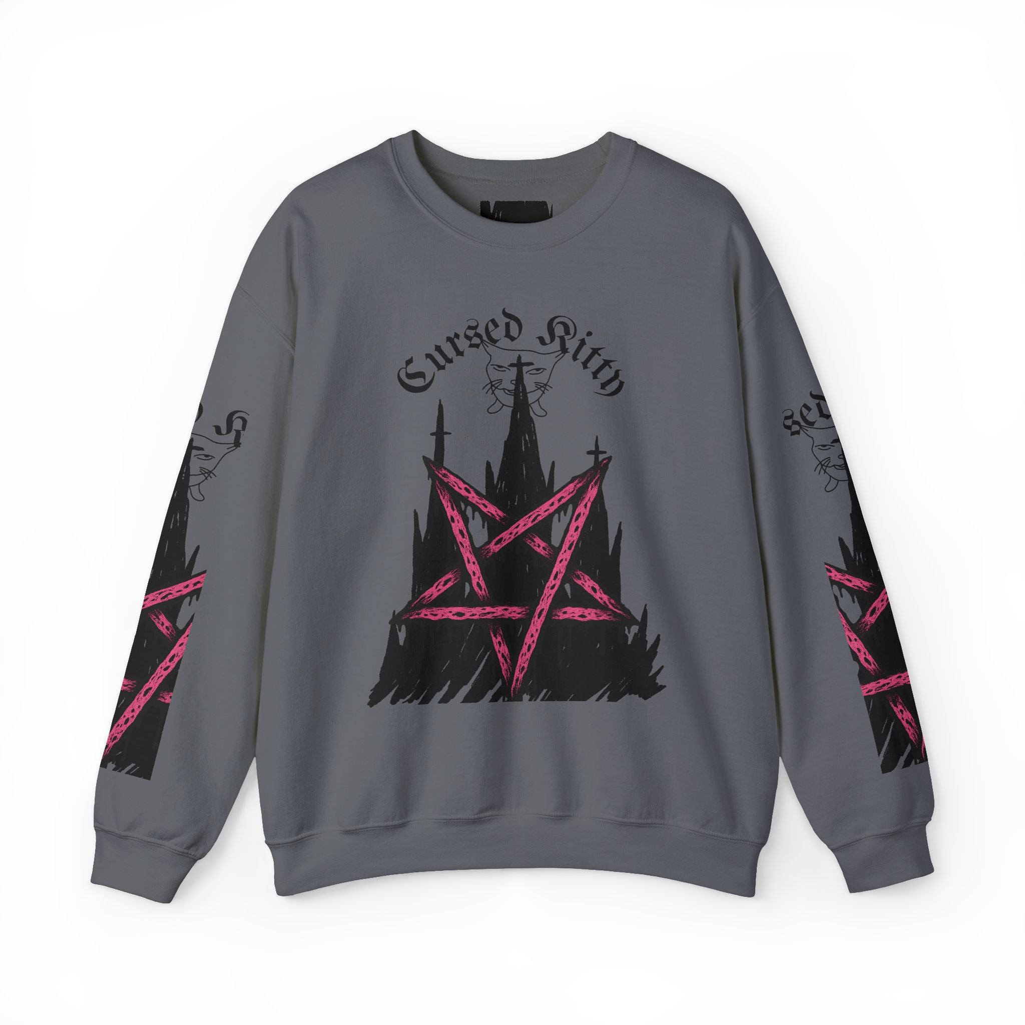 Cursed Kitty Pentagram Sweatshirt | Crewneck