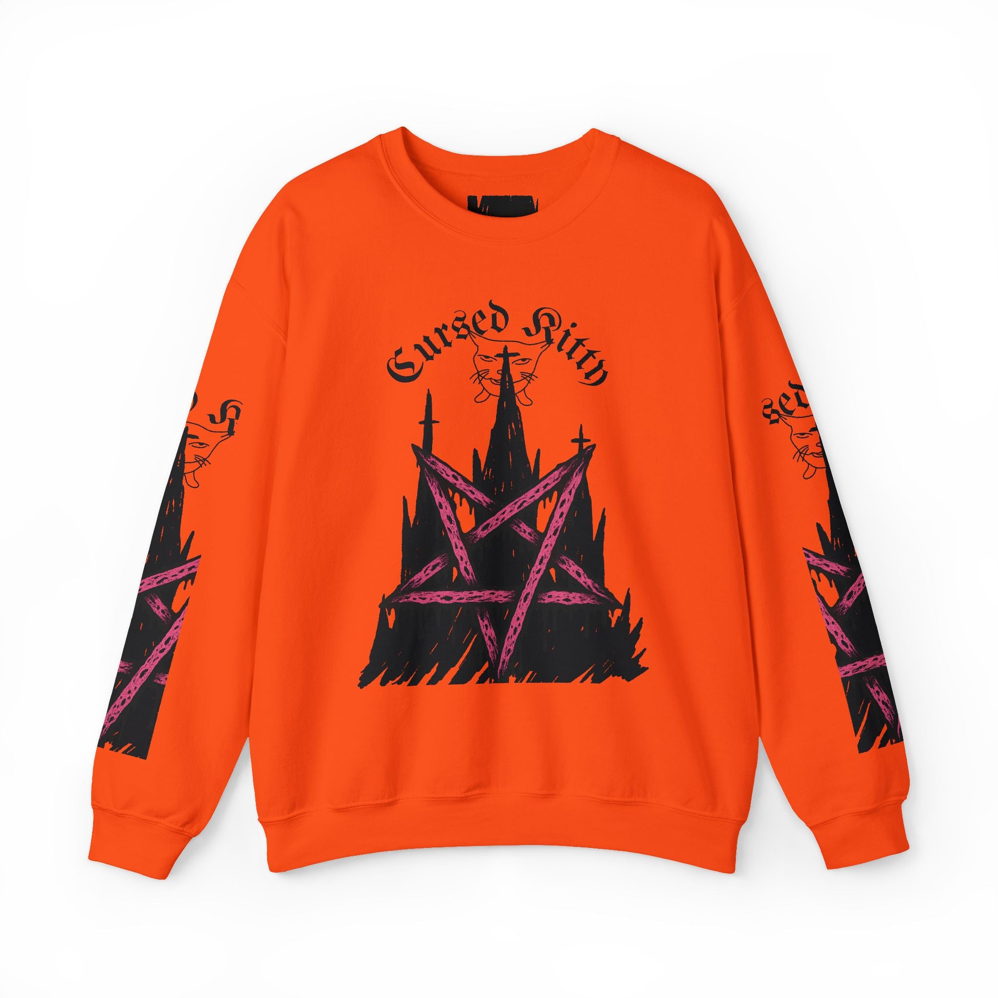 Cursed Kitty Pentagram Sweatshirt | Crewneck