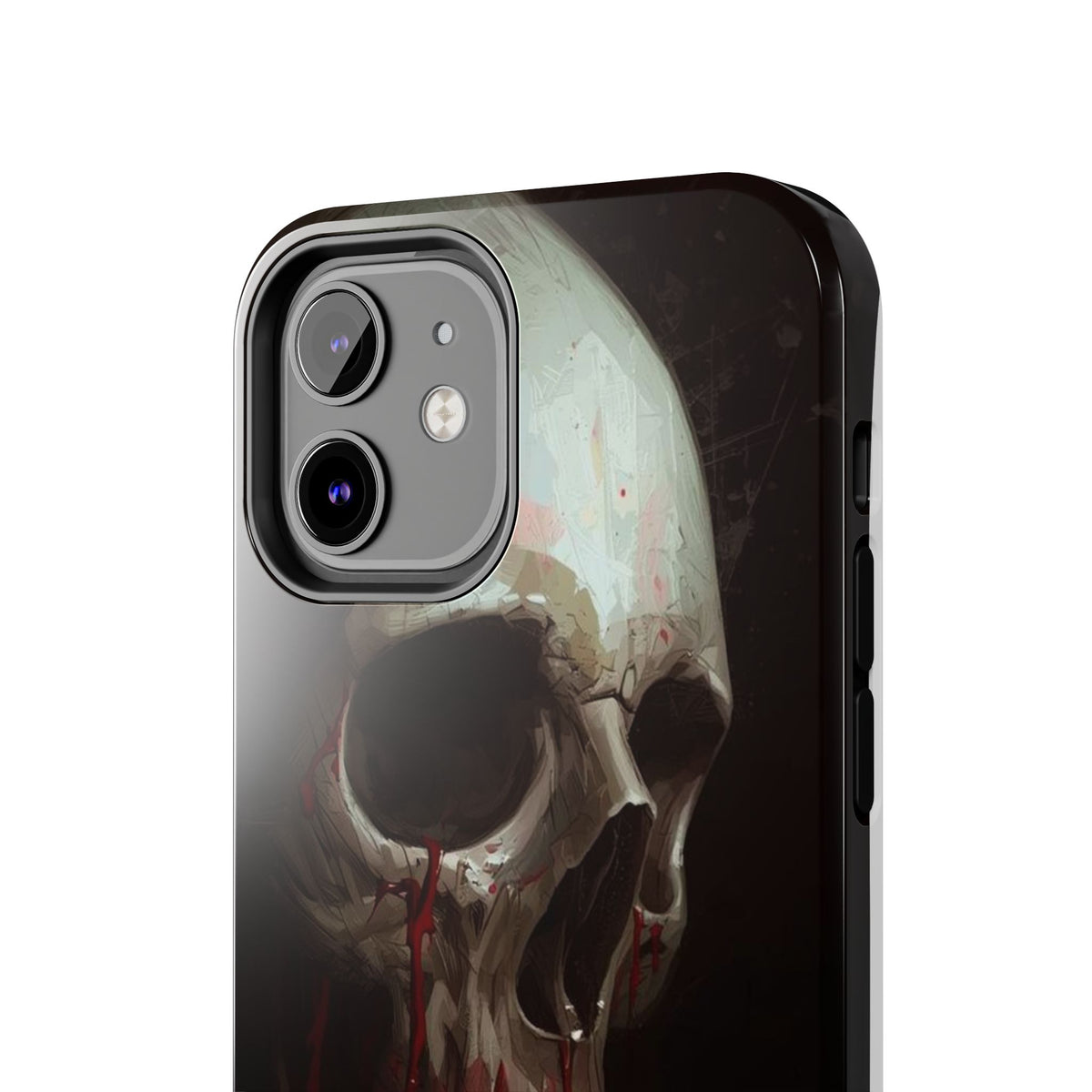 Skull Phone Case — 'Let Blood and Velvet Reign' Gothic Tough Protective Cover