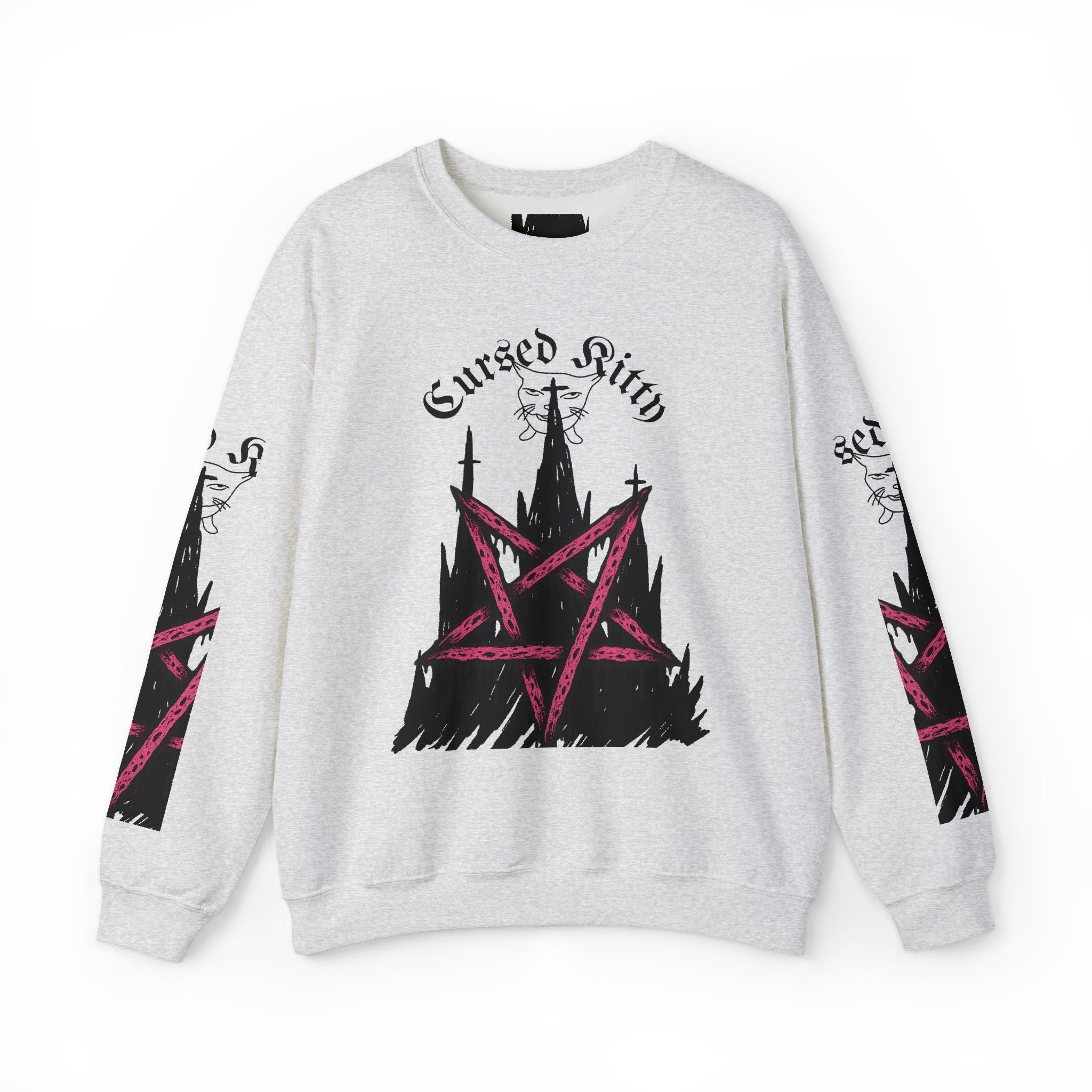 Cursed Kitty Pentagram Sweatshirt | Crewneck