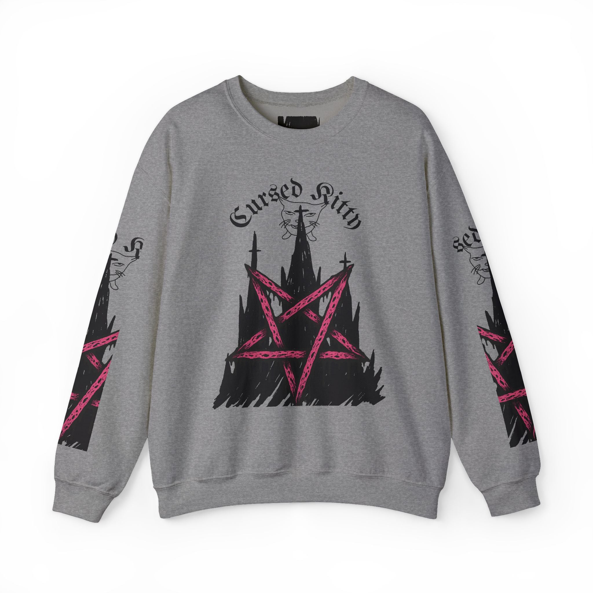 Cursed Kitty Pentagram Sweatshirt | Crewneck